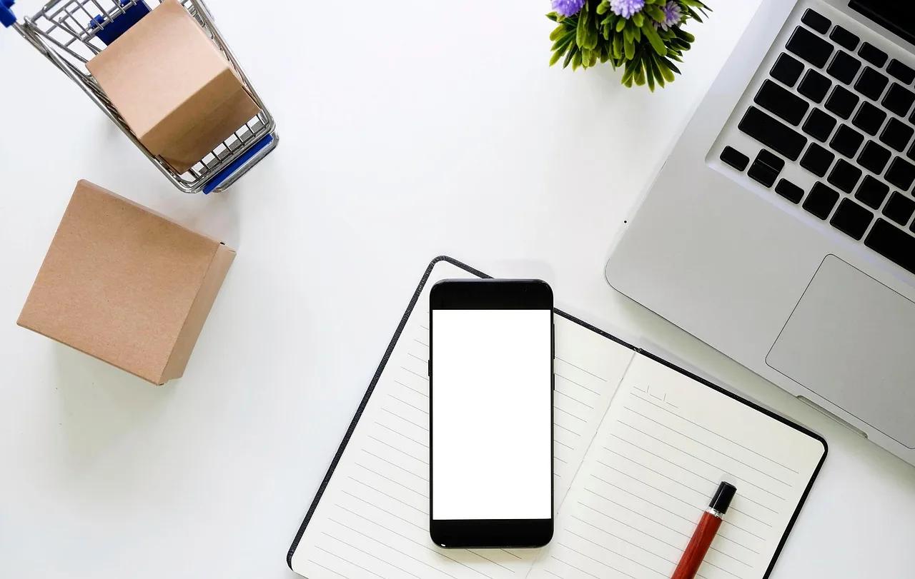 workstation, laptop, desk, office, phone, notebook, box, shopping cart, mobile phone, smartphone, notepad, flatlay, workstation, workstation, workstation, workstation, workstation, laptop, shopping cart